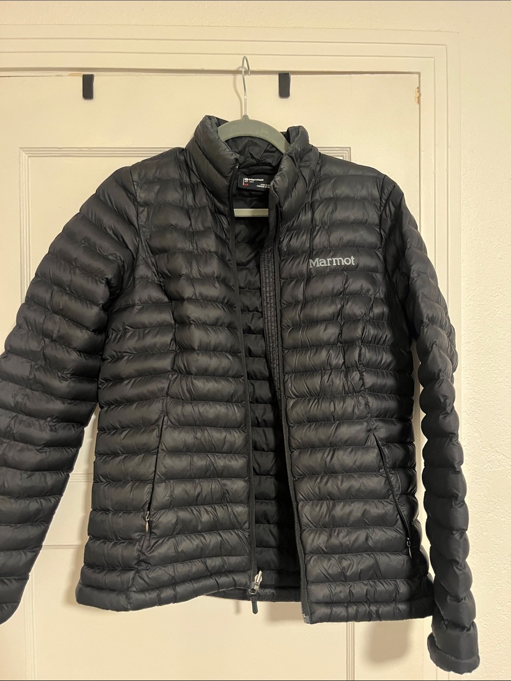 Marmot Black Quilted Packable Down Jacket